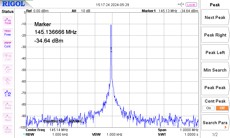 144 MHz varrier with shielding